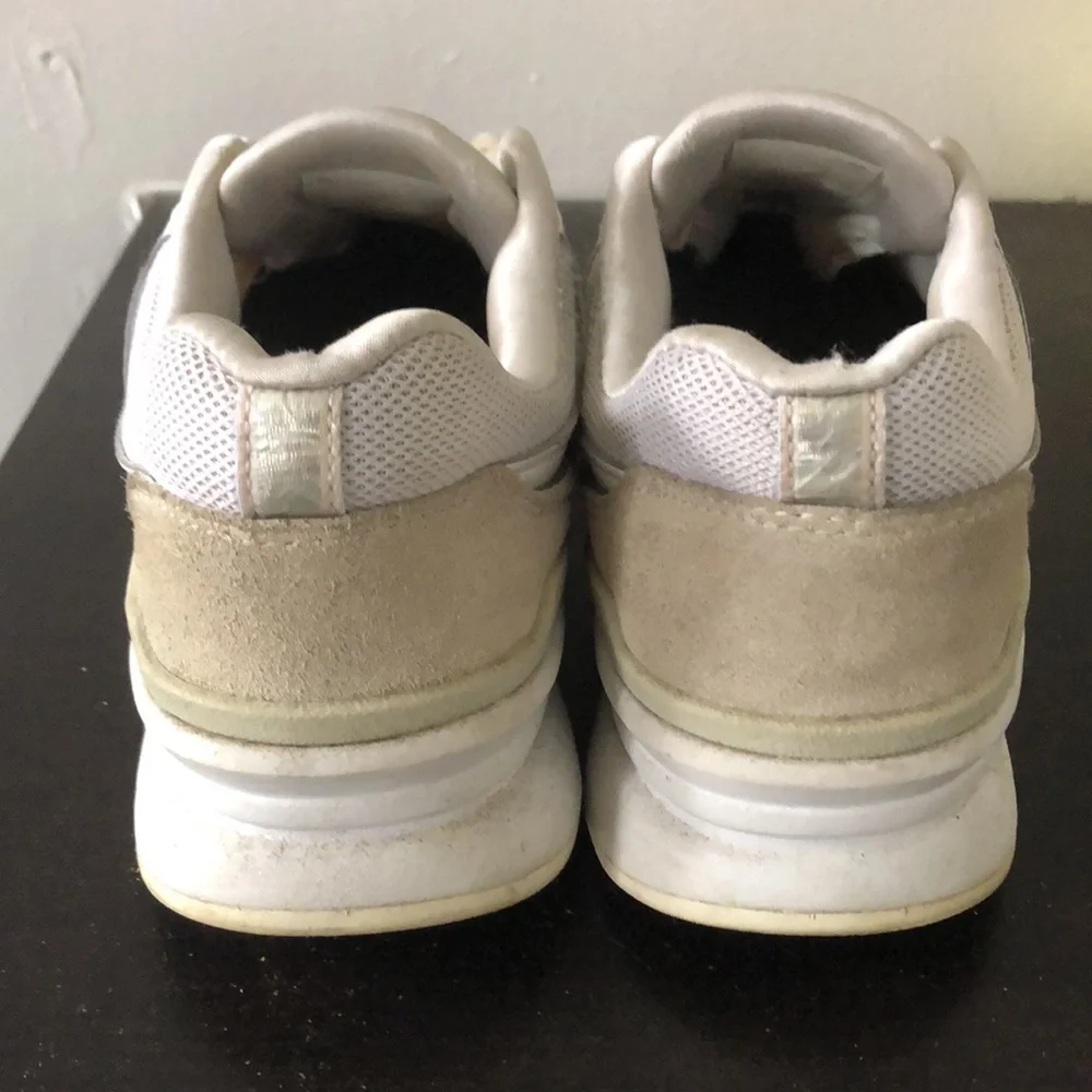 New Balance 997H White Leather Sparkle Sneakers Size 8 - Picture 5 of 5